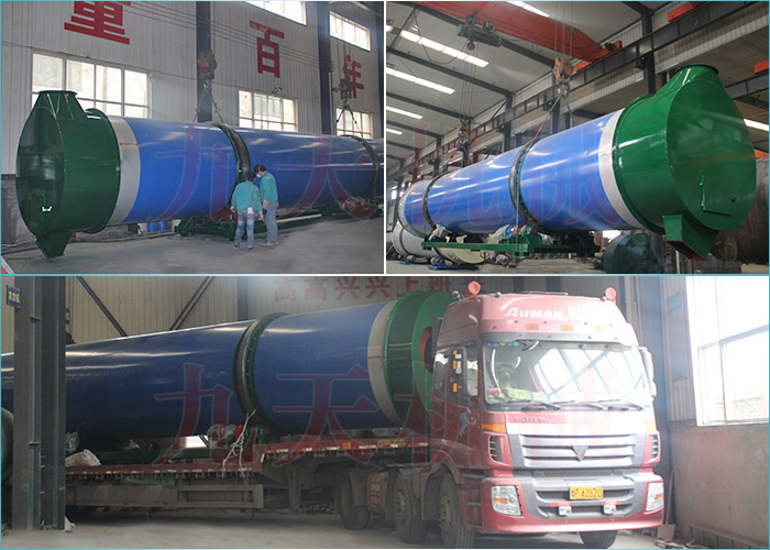 洛陽膨潤滾筒土烘干機(jī)發(fā)貨圖